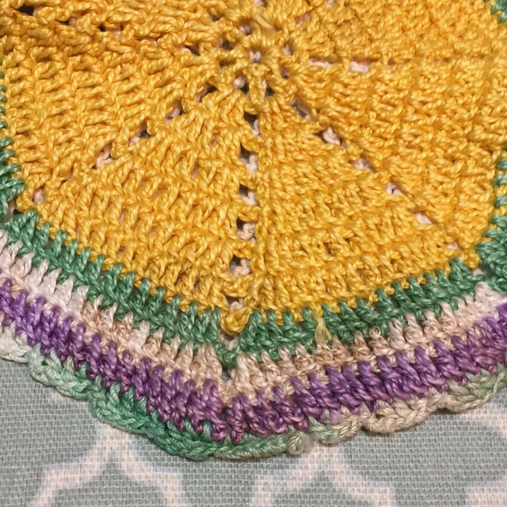 Vintage Crocheted/Knit Hot Pad Pot Holder